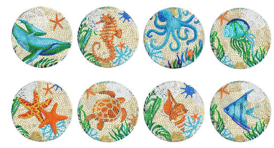 Placemat Stick-on Crystals Coaster Kit