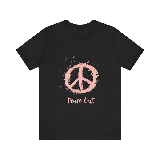 Peace Out Unisex Jersey Short Sleeve Tee