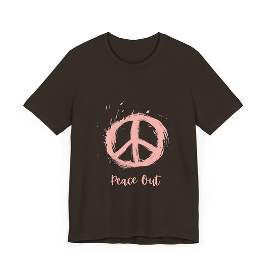 Peace Out Unisex Jersey Short Sleeve Tee