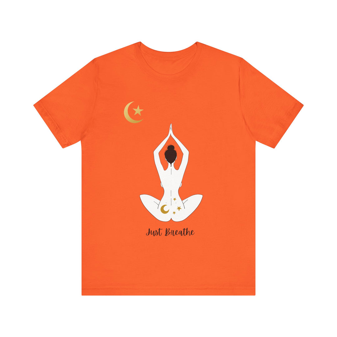 Just Breathe Moon Unisex Jersey Short Sleeve Tee