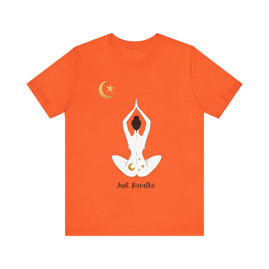 Just Breathe Moon Unisex Jersey Short Sleeve Tee