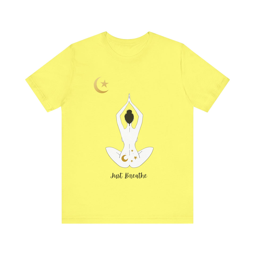Just Breathe Moon Unisex Jersey Short Sleeve Tee