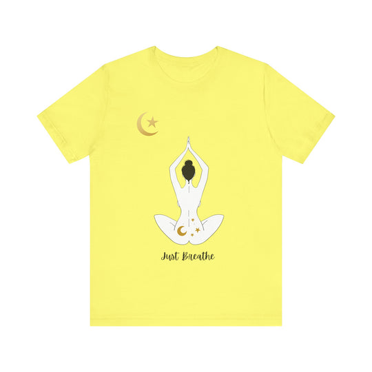 Just Breathe Moon Unisex Jersey Short Sleeve Tee