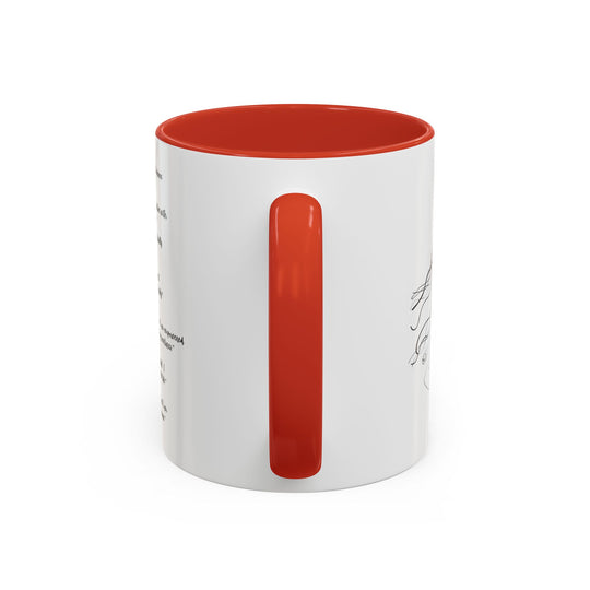 Whimsical Chakra Girl Accent Coffee Mug, 11oz