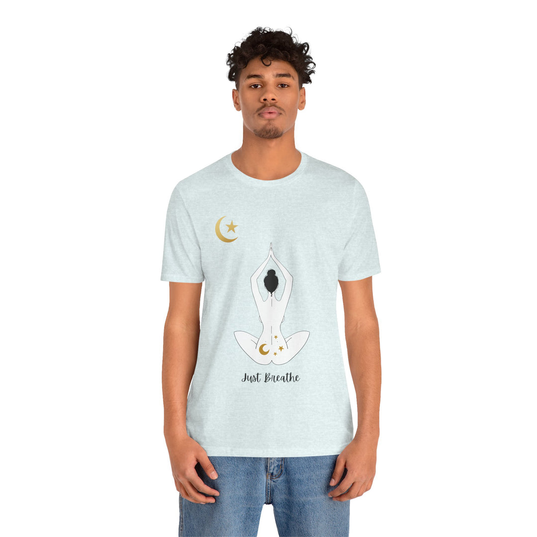 Just Breathe Moon Unisex Jersey Short Sleeve Tee