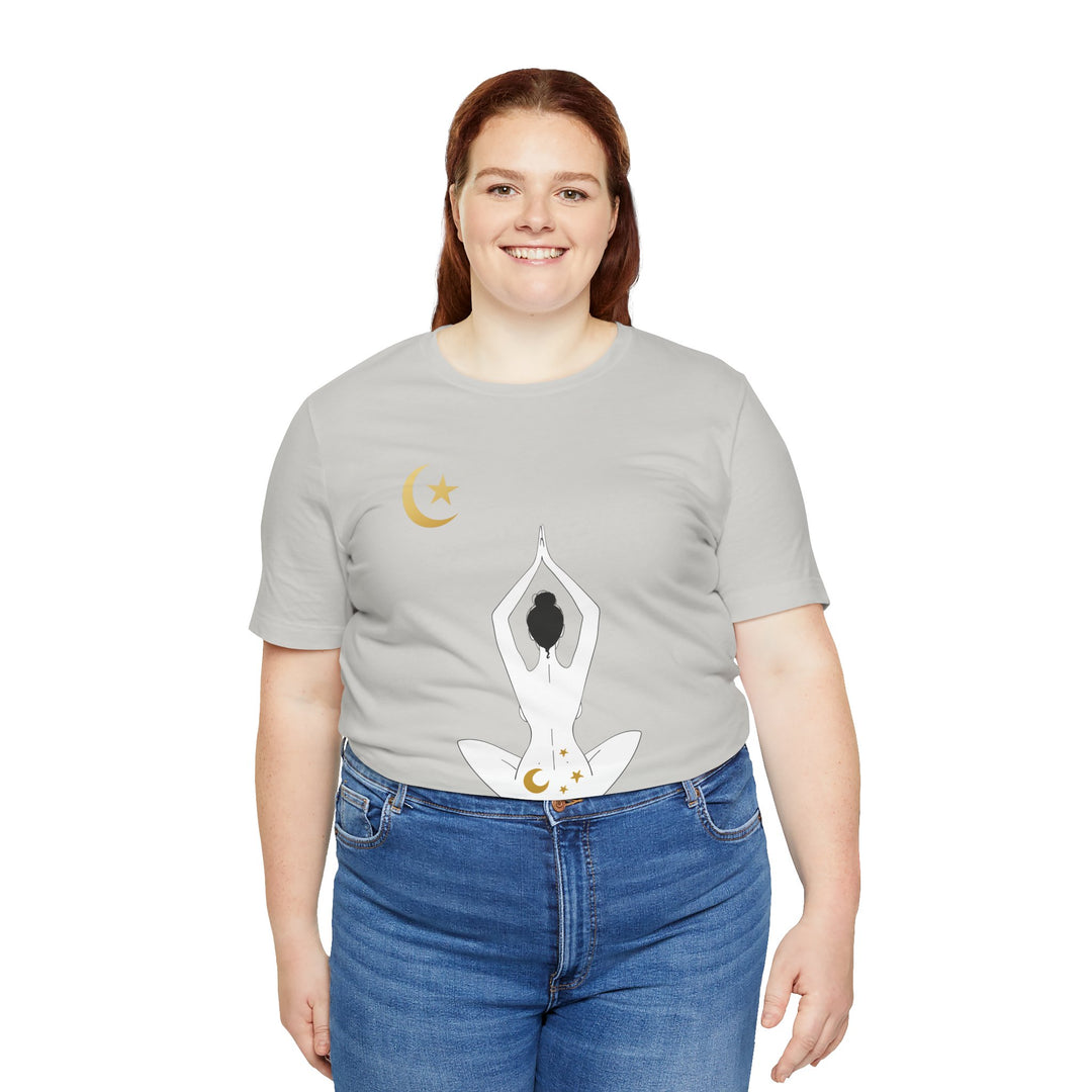 Just Breathe Moon Unisex Jersey Short Sleeve Tee