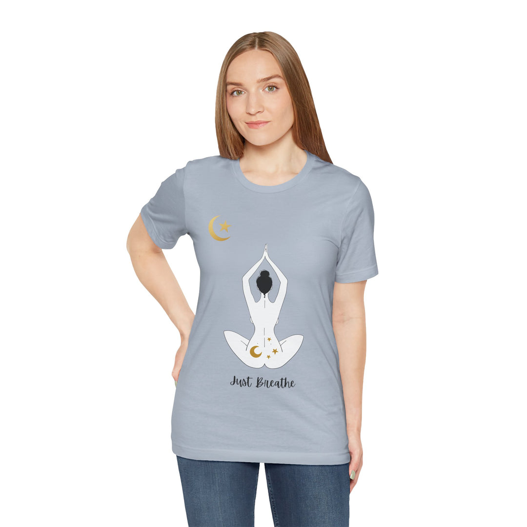 Just Breathe Moon Unisex Jersey Short Sleeve Tee