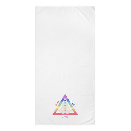 Triangle Connect Body Mind Spirit Chakra Versatile Spa Premium Towel