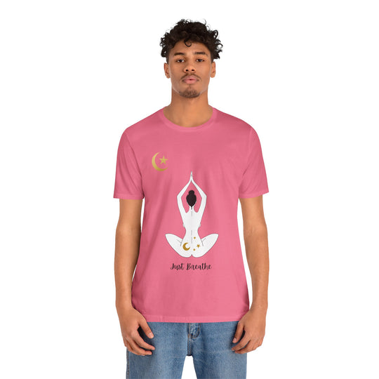 Just Breathe Moon Unisex Jersey Short Sleeve Tee