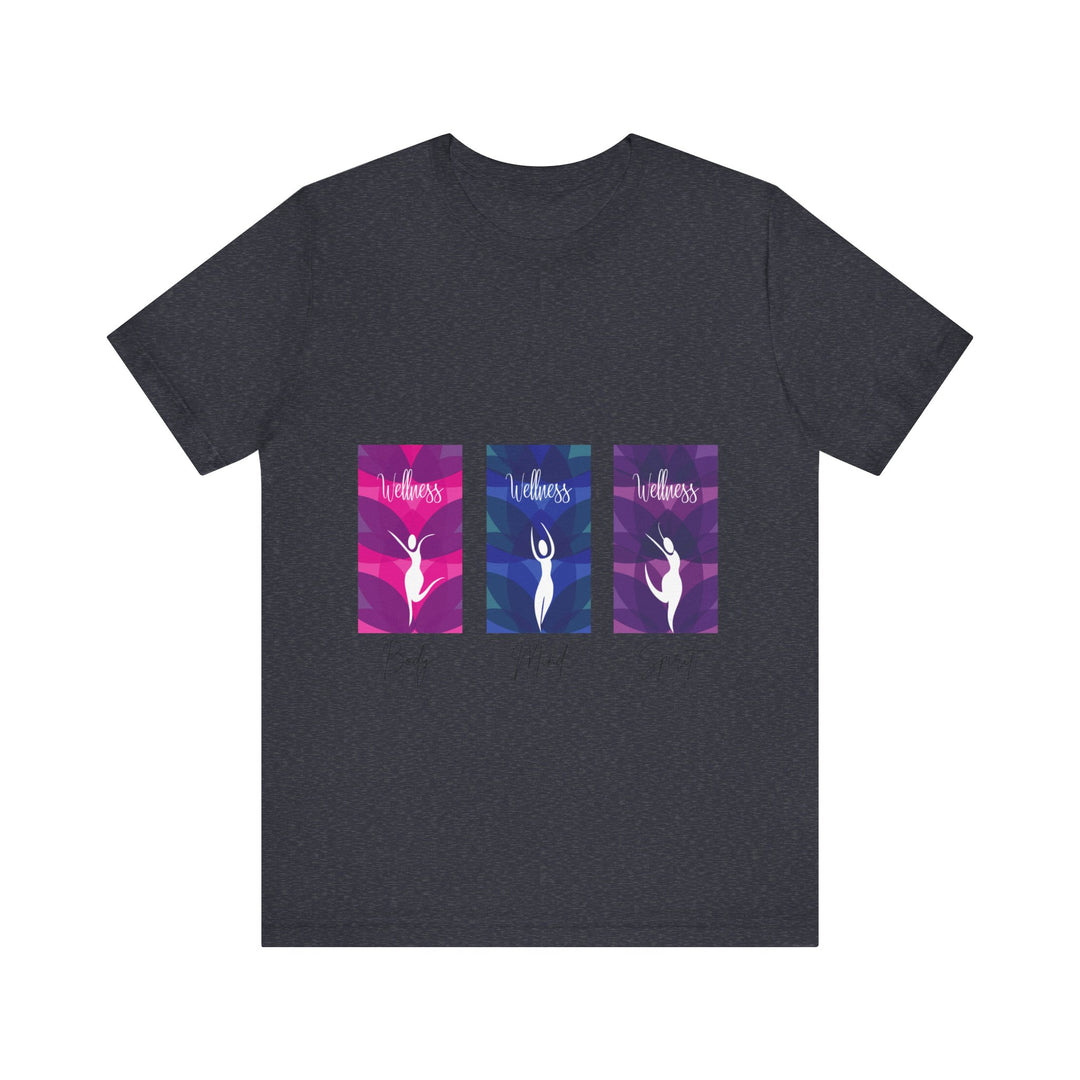 Wellness Body Mind Spirit Unisex Jersey Short Sleeve Tee