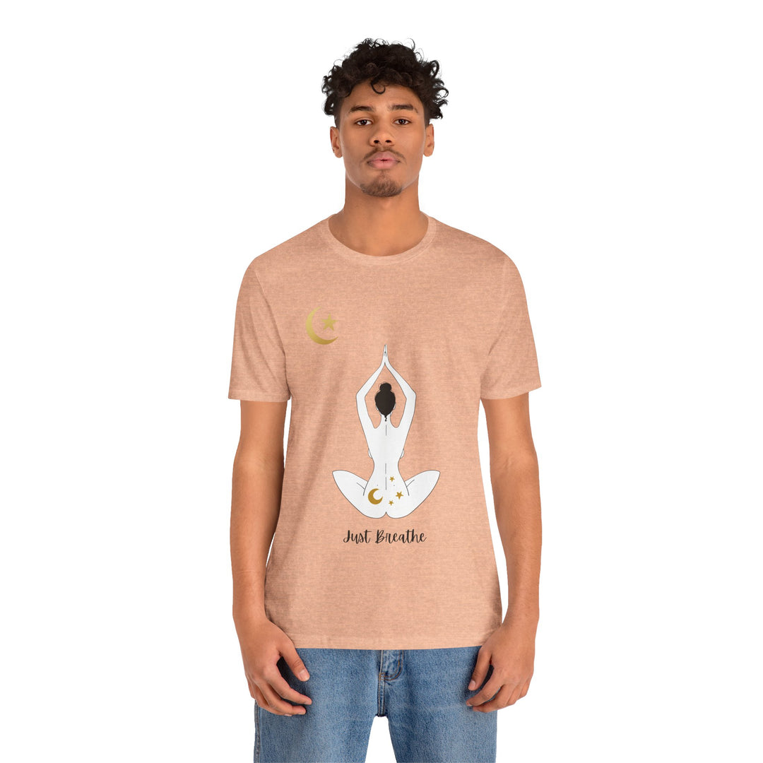 Just Breathe Moon Unisex Jersey Short Sleeve Tee