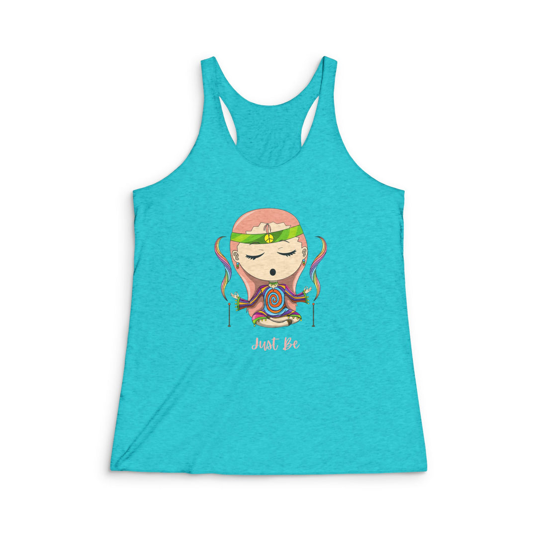 Just Be Women's Tri-Blend Racerback Tank