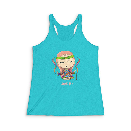 Just Be Women's Tri-Blend Racerback Tank