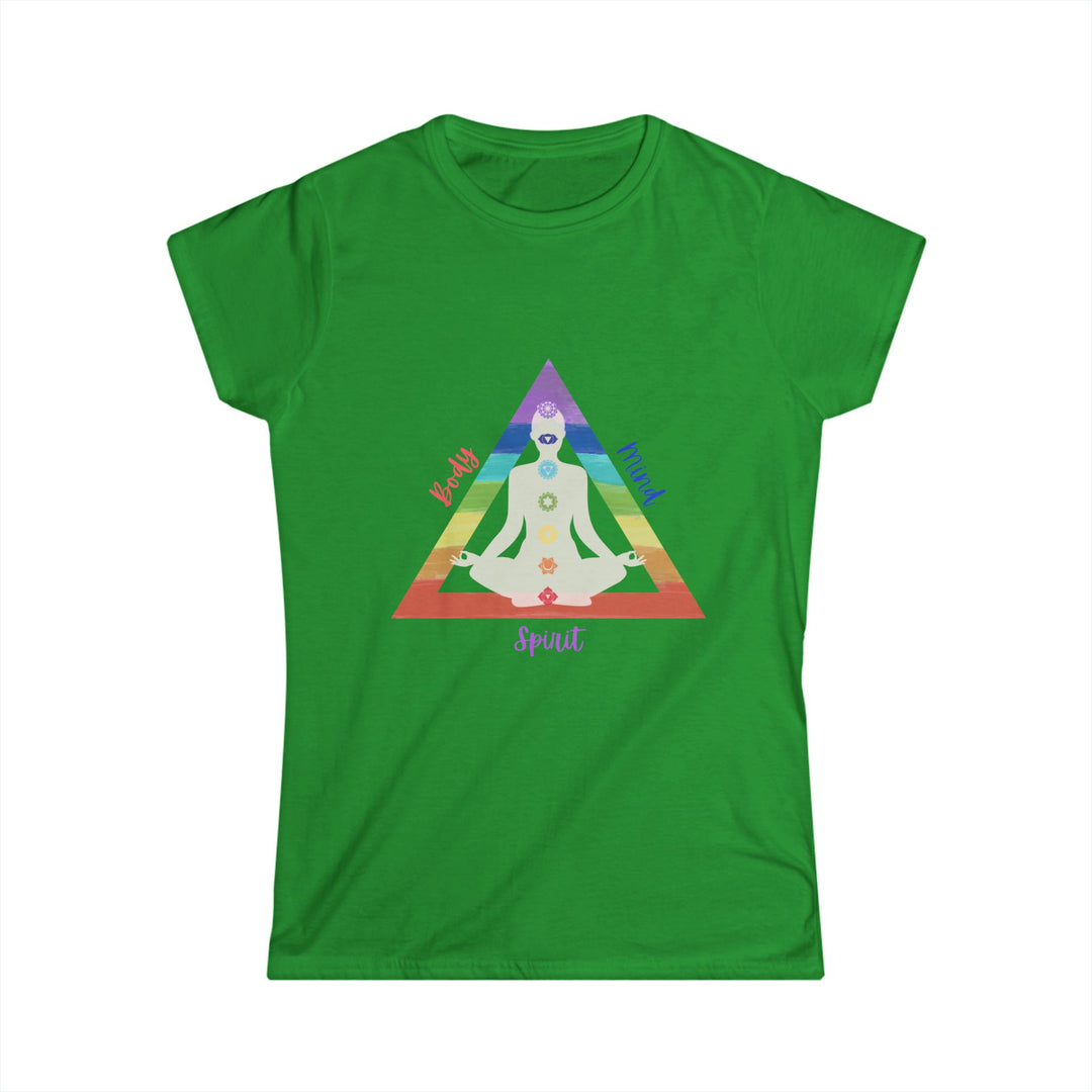 Triangle Connect Body, Mind, Spirit Women's Softstyle Tee