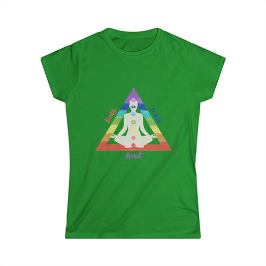 Triangle Connect Body, Mind, Spirit Women's Softstyle Tee