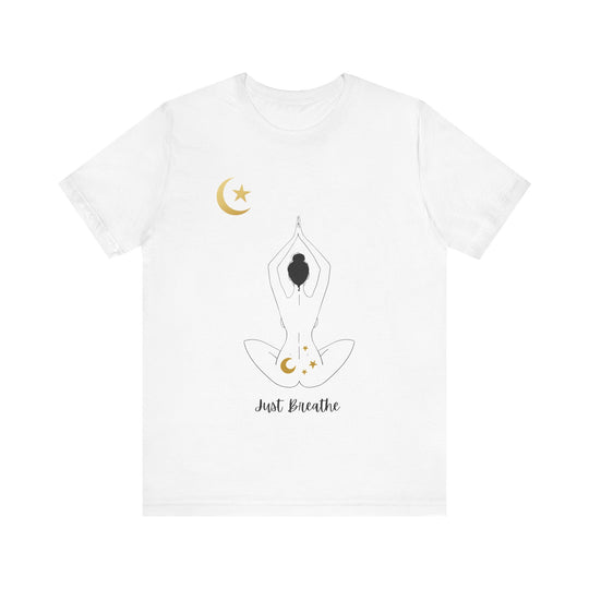 Just Breathe Moon Unisex Jersey Short Sleeve Tee
