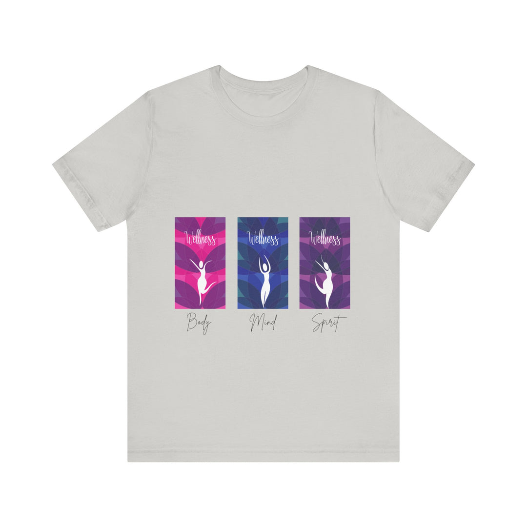 Wellness Body Mind Spirit Unisex Jersey Short Sleeve Tee