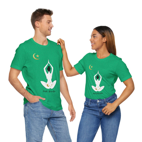 Just Breathe Moon Unisex Jersey Short Sleeve Tee
