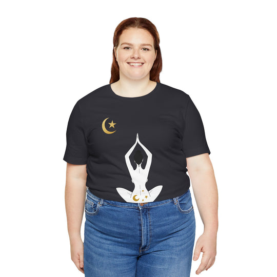 Just Breathe Moon Unisex Jersey Short Sleeve Tee