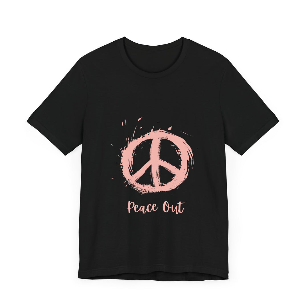 Peace Out Unisex Jersey Short Sleeve Tee