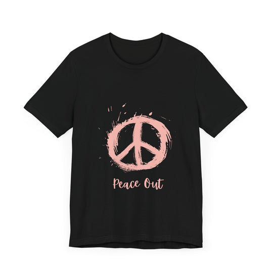 Peace Out Unisex Jersey Short Sleeve Tee