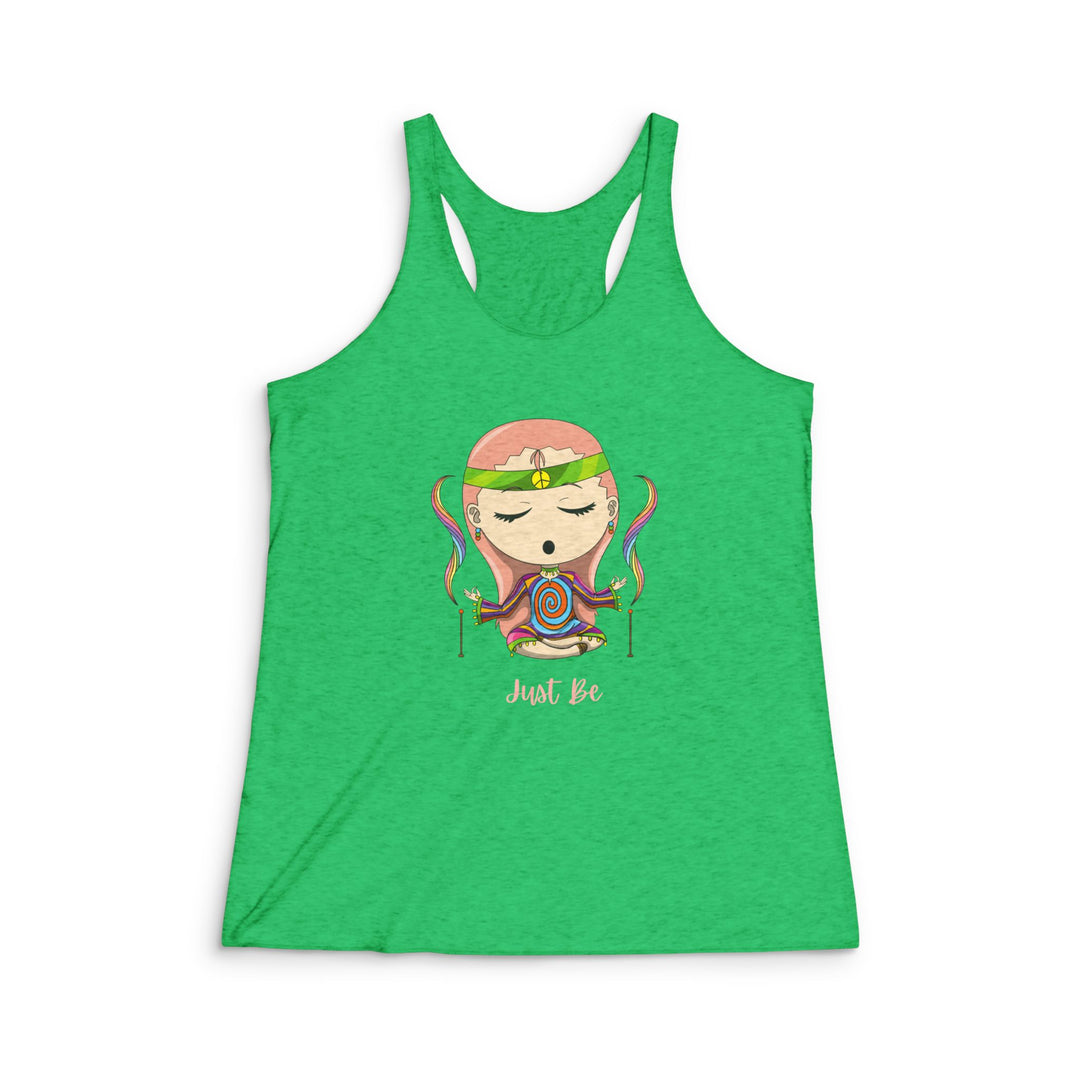 Just Be Women's Tri-Blend Racerback Tank