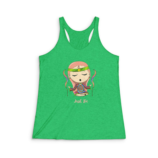 Just Be Women's Tri-Blend Racerback Tank