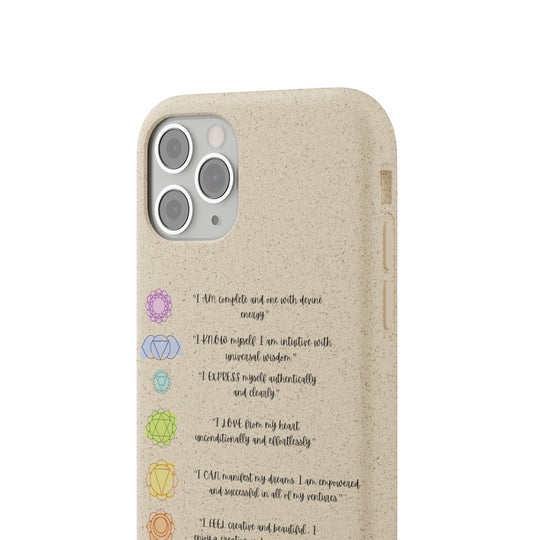 Chakra Affirmations Biodegradable Case