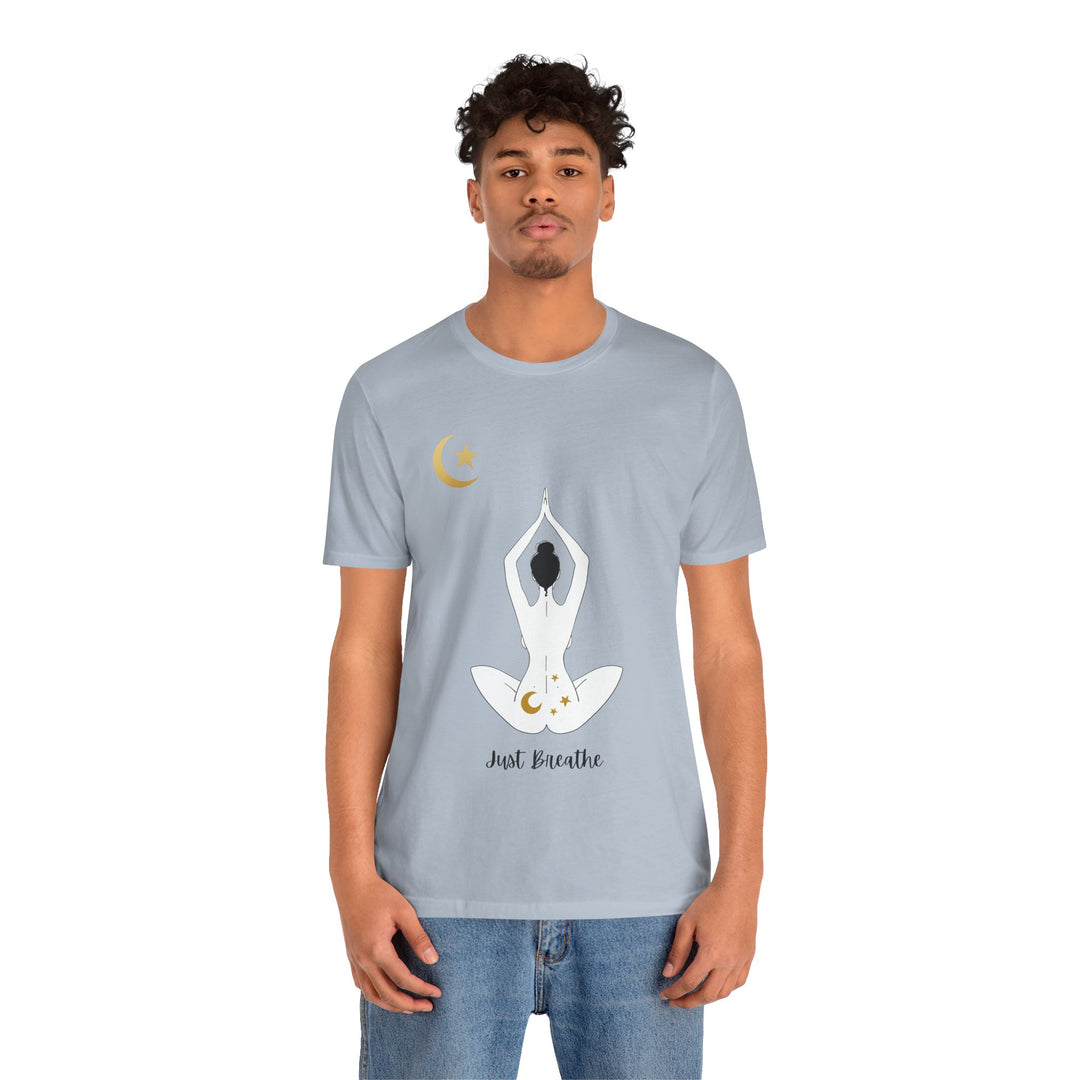 Just Breathe Moon Unisex Jersey Short Sleeve Tee