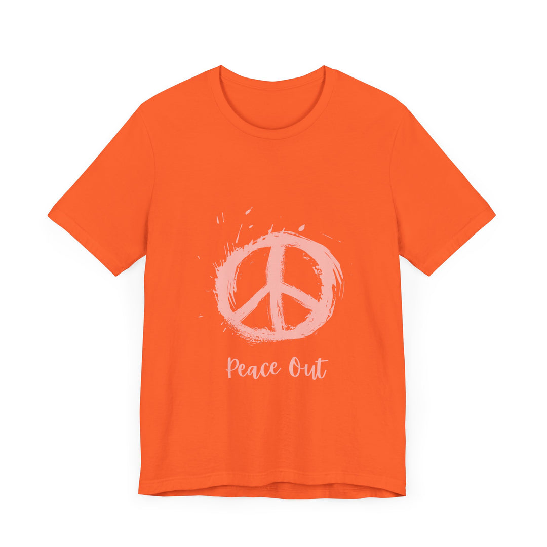 Peace Out Unisex Jersey Short Sleeve Tee