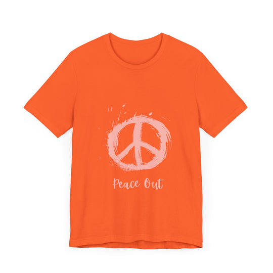 Peace Out Unisex Jersey Short Sleeve Tee