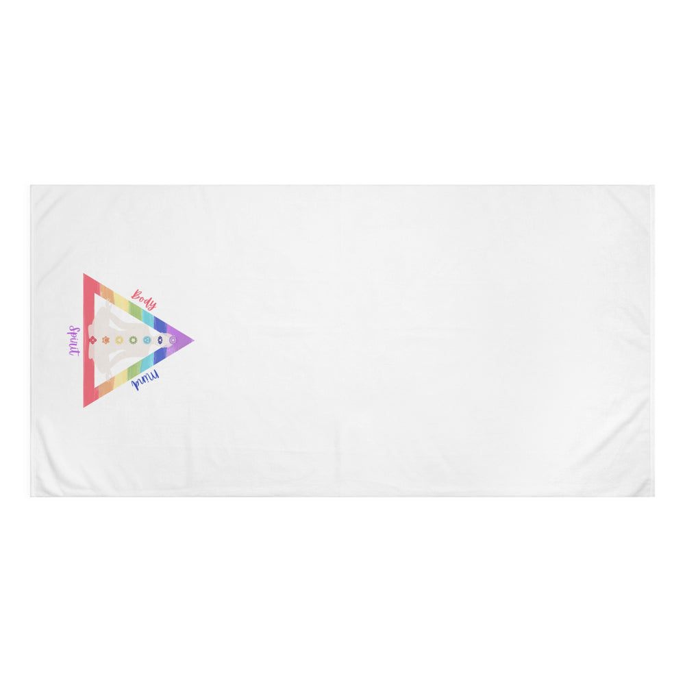 Triangle Connect Body Mind Spirit Chakra Versatile Spa Premium Towel