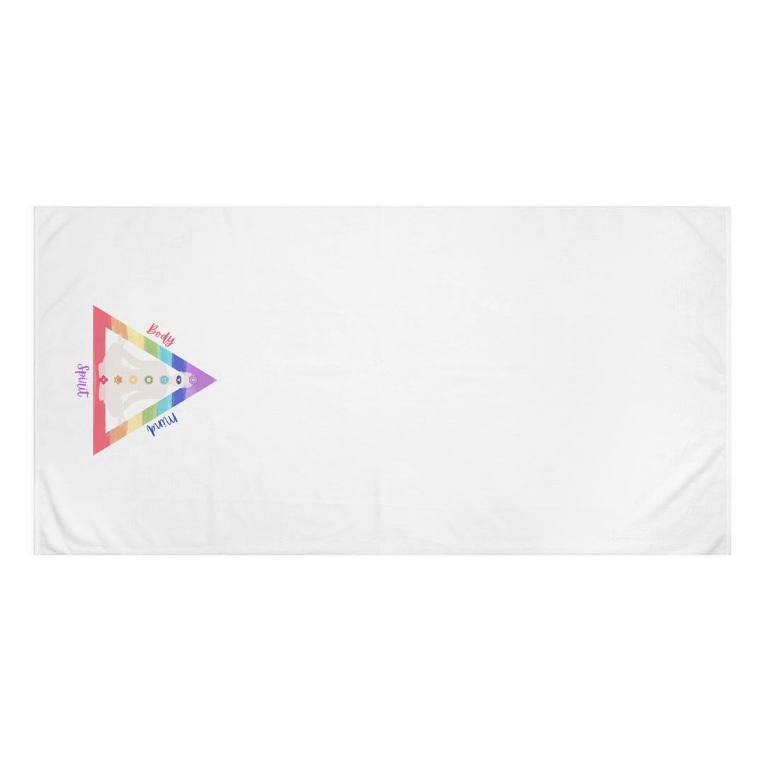 Triangle Connect Body Mind Spirit Chakra Versatile Spa Premium Towel