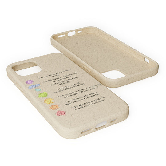 Chakra Affirmations Biodegradable Case