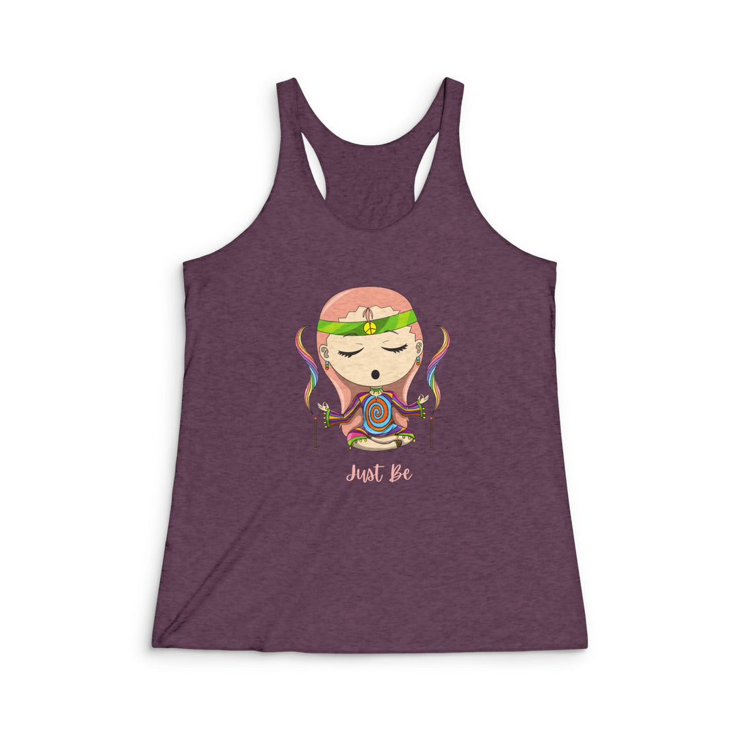 Just Be Women's Tri-Blend Racerback Tank