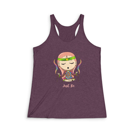 Just Be Women's Tri-Blend Racerback Tank