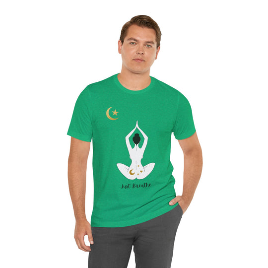 Just Breathe Moon Unisex Jersey Short Sleeve Tee