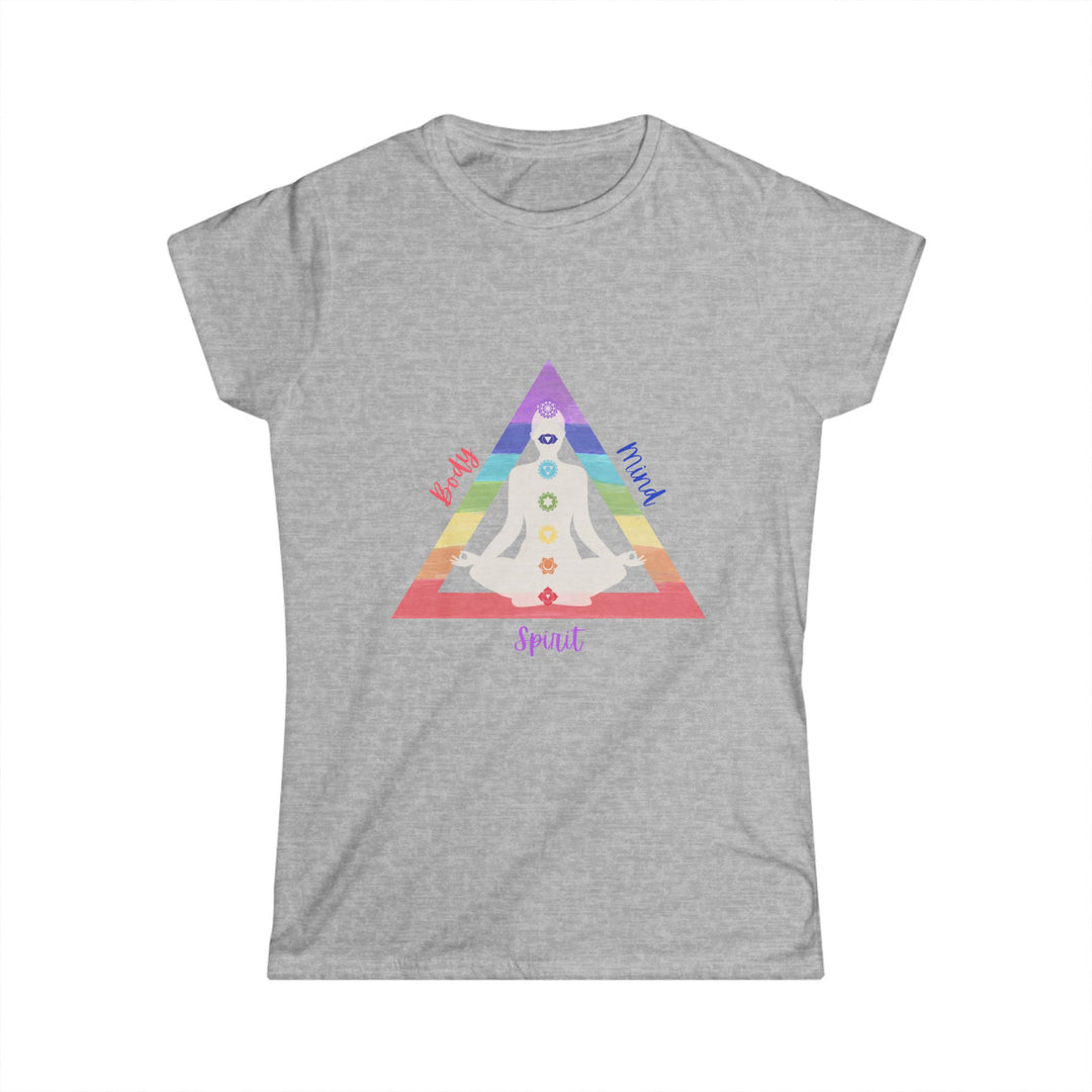 Triangle Connect Body, Mind, Spirit Women's Softstyle Tee