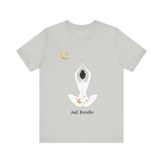 Just Breathe Moon Unisex Jersey Short Sleeve Tee