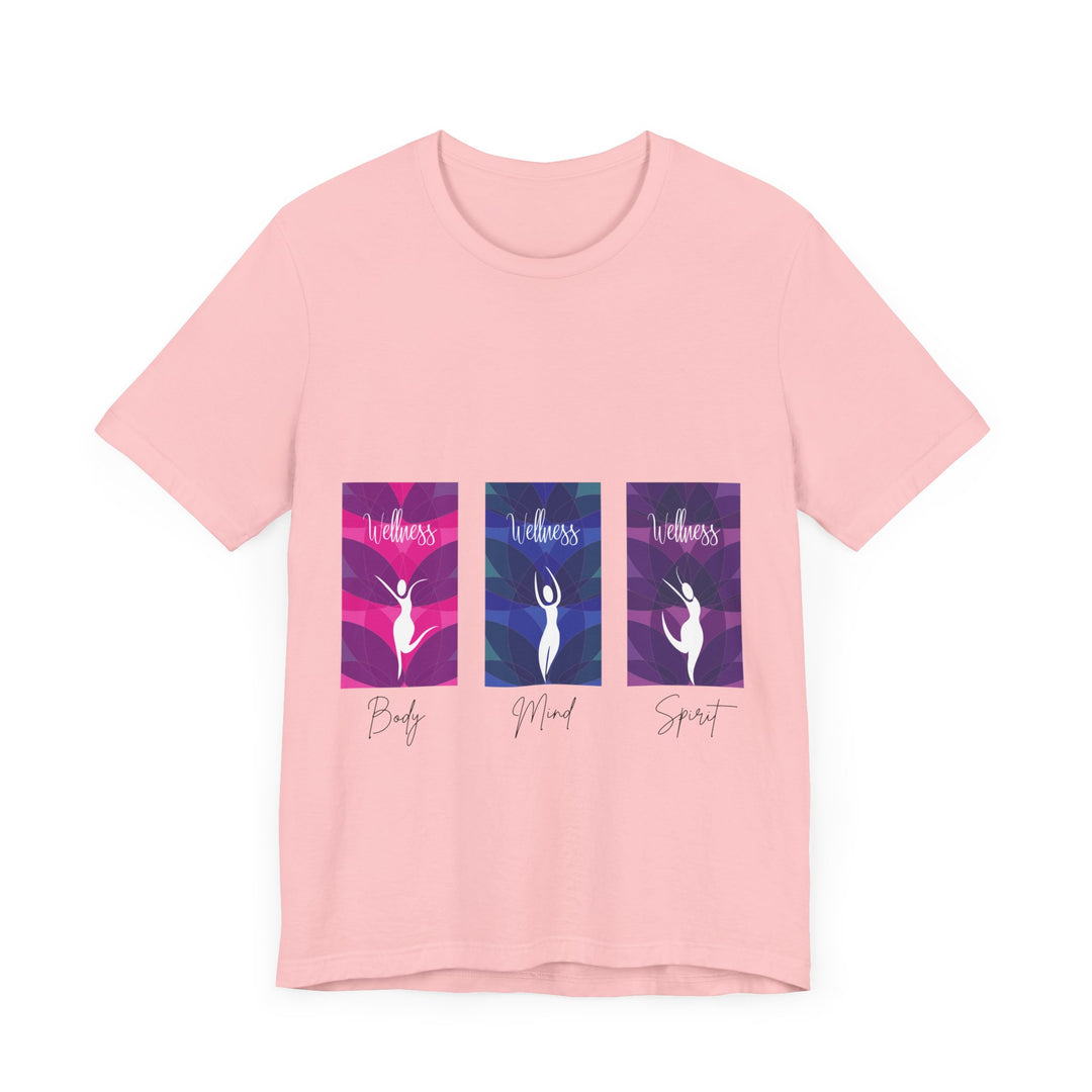 Wellness Body Mind Spirit Unisex Jersey Short Sleeve Tee