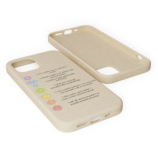 Chakra Affirmations Biodegradable Case