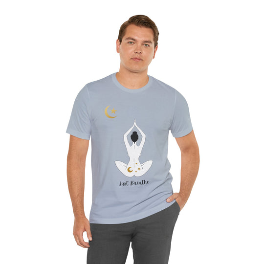 Just Breathe Moon Unisex Jersey Short Sleeve Tee