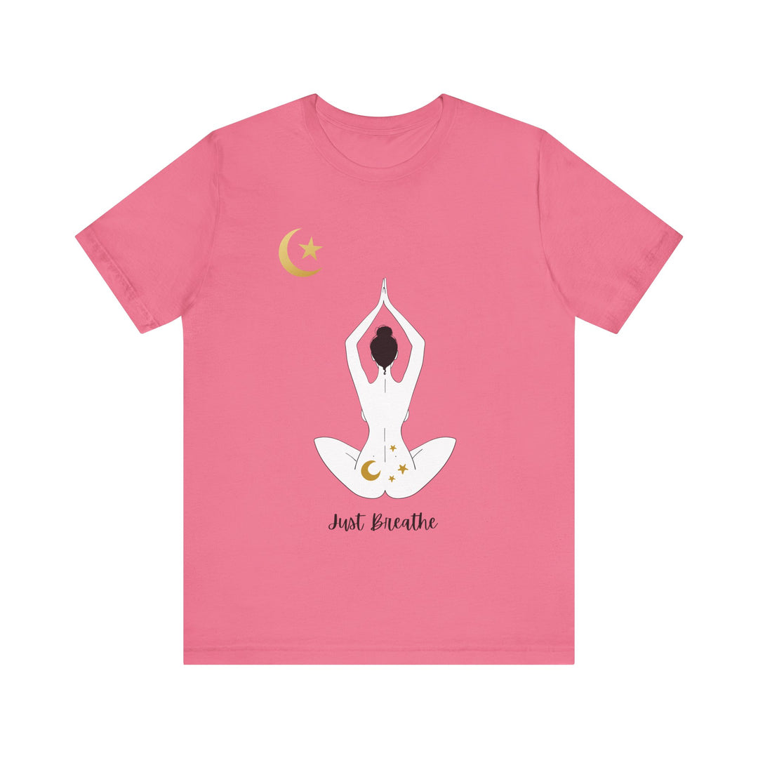 Just Breathe Moon Unisex Jersey Short Sleeve Tee
