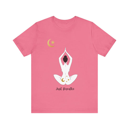 Just Breathe Moon Unisex Jersey Short Sleeve Tee
