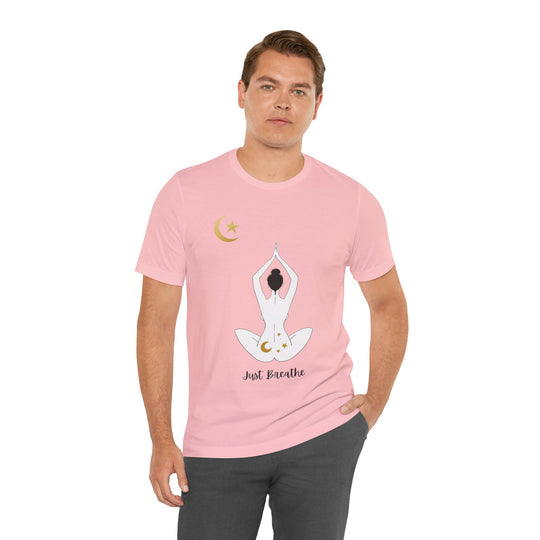 Just Breathe Moon Unisex Jersey Short Sleeve Tee