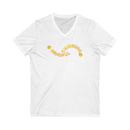 Unisex Jersey Short Sleeve V-Neck Tee
