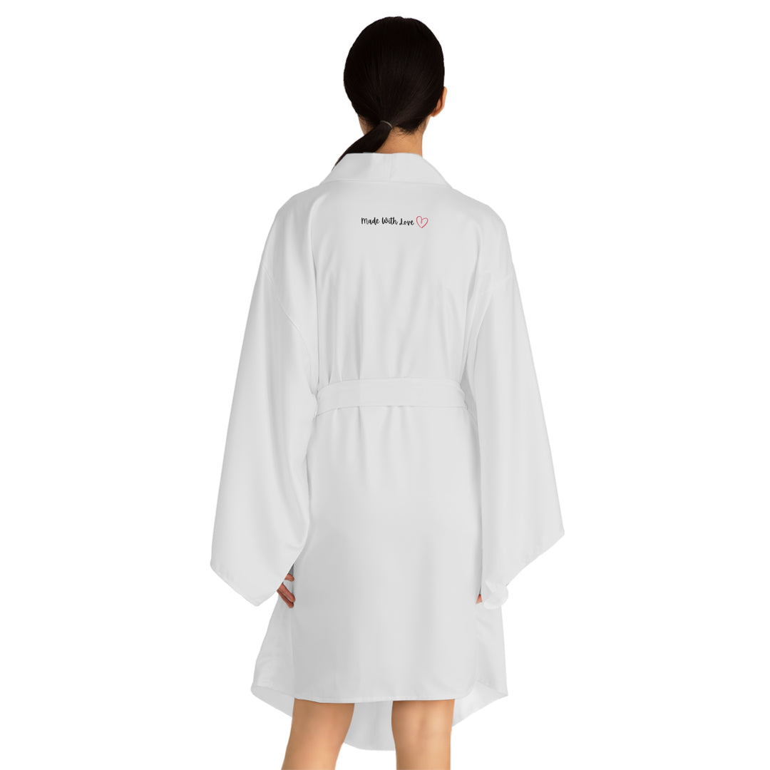 Triangle Connect, Body, Mind, Spirit Long Sleeve Kimono Robe