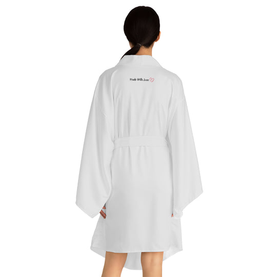 Triangle Connect, Body, Mind, Spirit Long Sleeve Kimono Robe