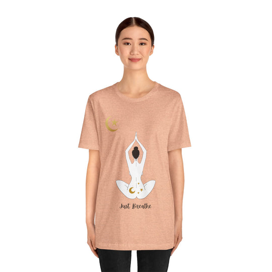 Just Breathe Moon Unisex Jersey Short Sleeve Tee