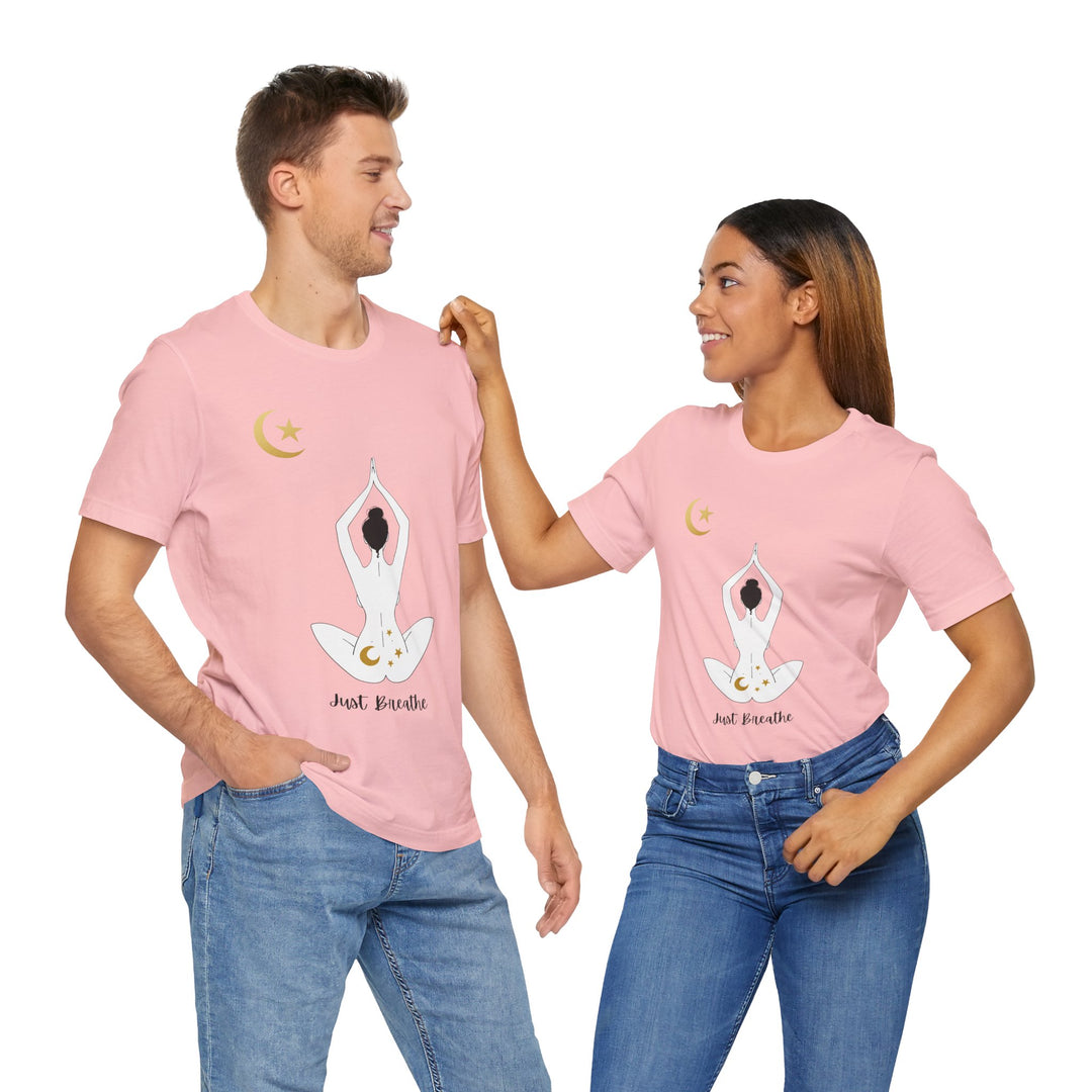 Just Breathe Moon Unisex Jersey Short Sleeve Tee